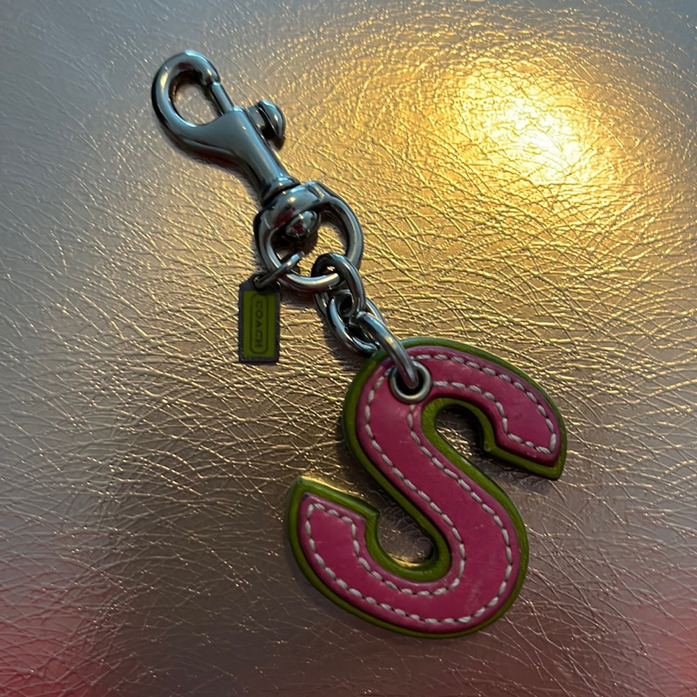 Coach S keychain